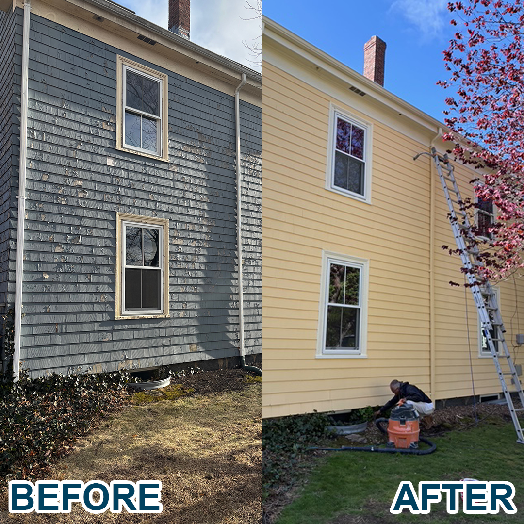 Boston Exterior House Painting Before and After