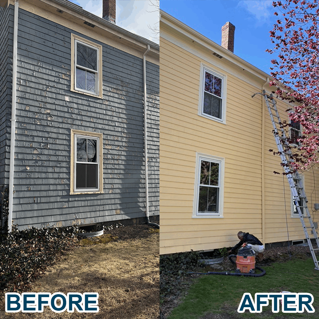 Boston Exterior House Painting Before and After