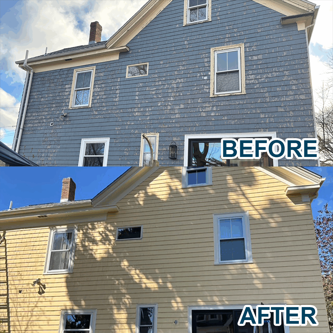 Boston Exterior House Painting Before and After