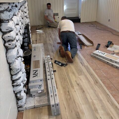 Vinyl Plank Flooring installation