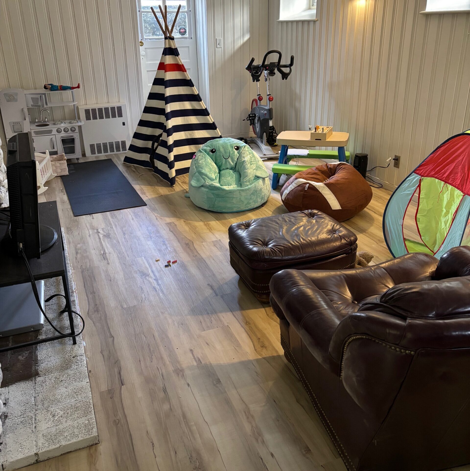 Luxury vinyl plank floor installation results